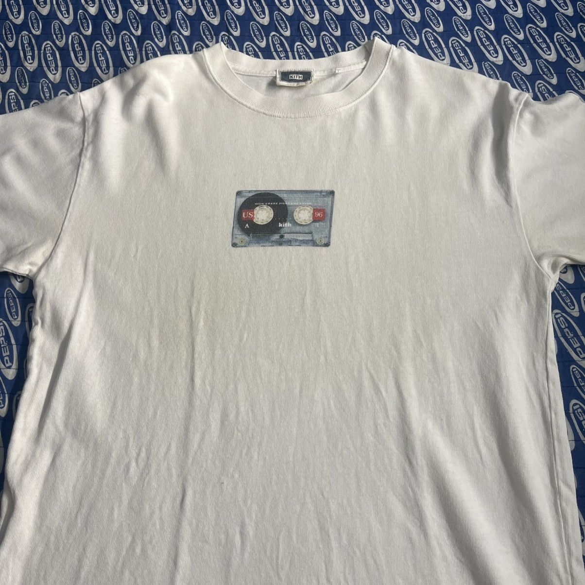 Kith Kith Cassette Tape T Shirt Mens Small White Streetwear Size US S / EU 44-46 / 1 - 2 Thumbnail