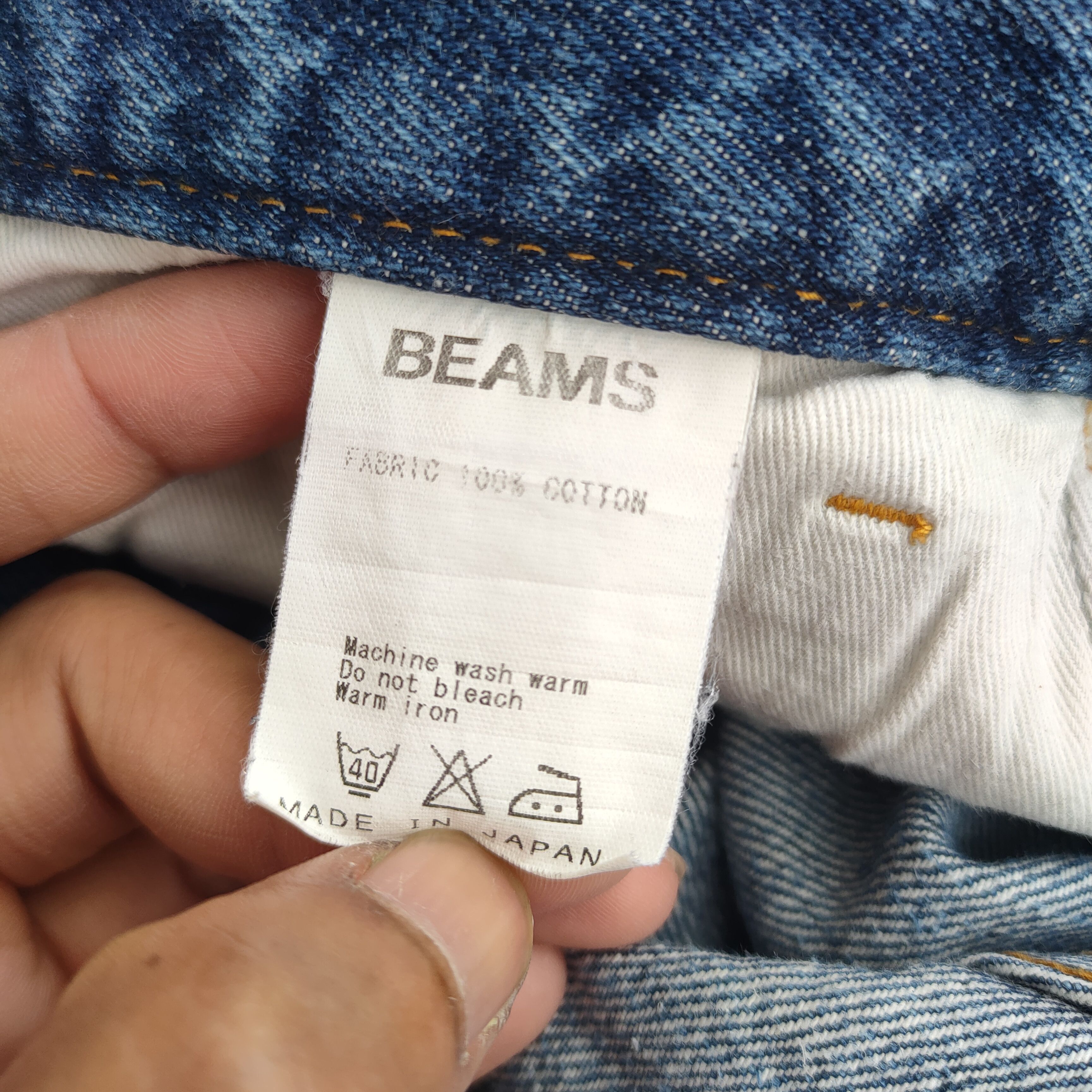 Beams Japan × Jean × Vintage VINTAGE BEAMS FADED JEANS DENIM PANTS Size US 33 - 15 Thumbnail