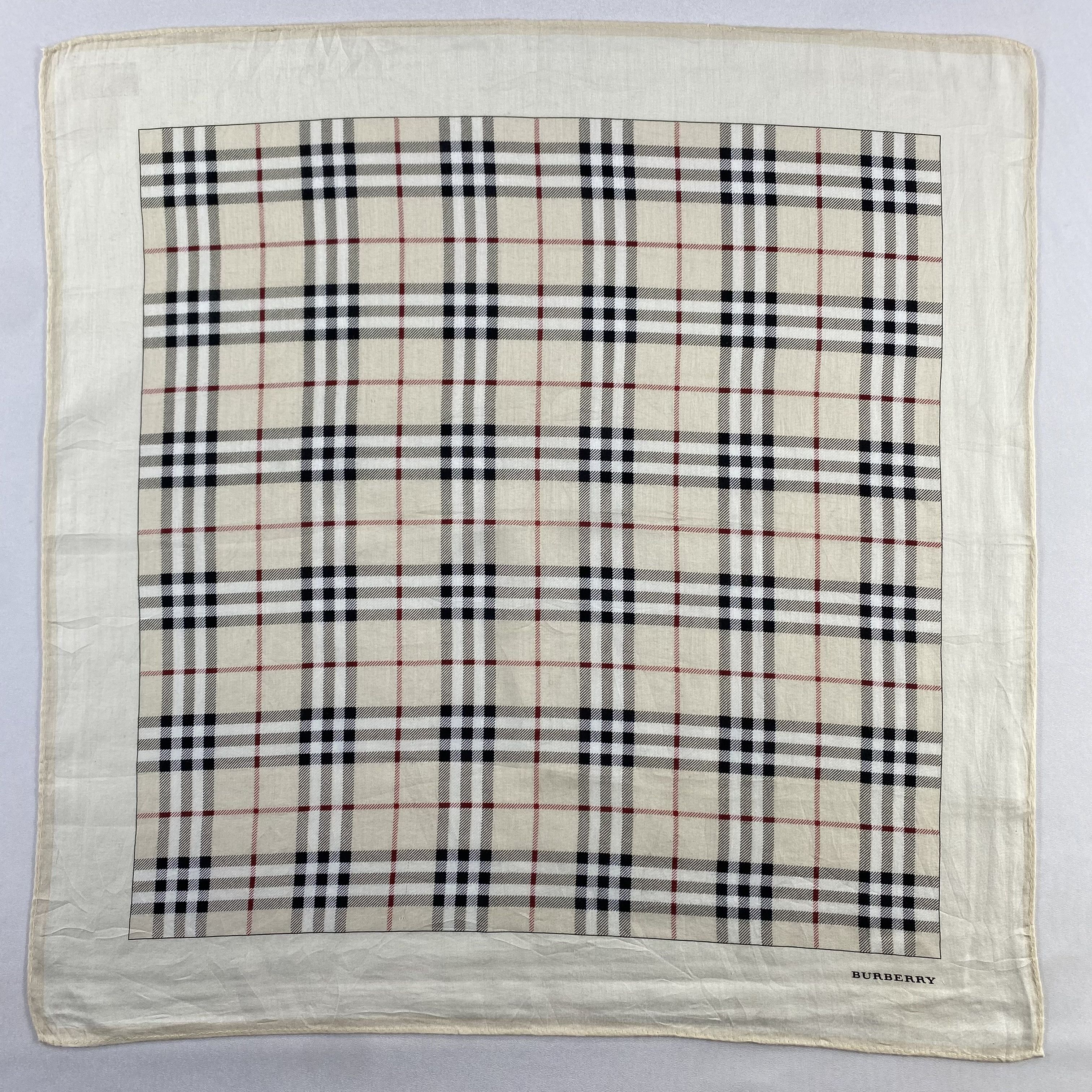 Burberry × Vintage Burberry Handkerchief / Neckerchief / Bandana-P1193 Size ONE SIZE - 1 Thumbnail