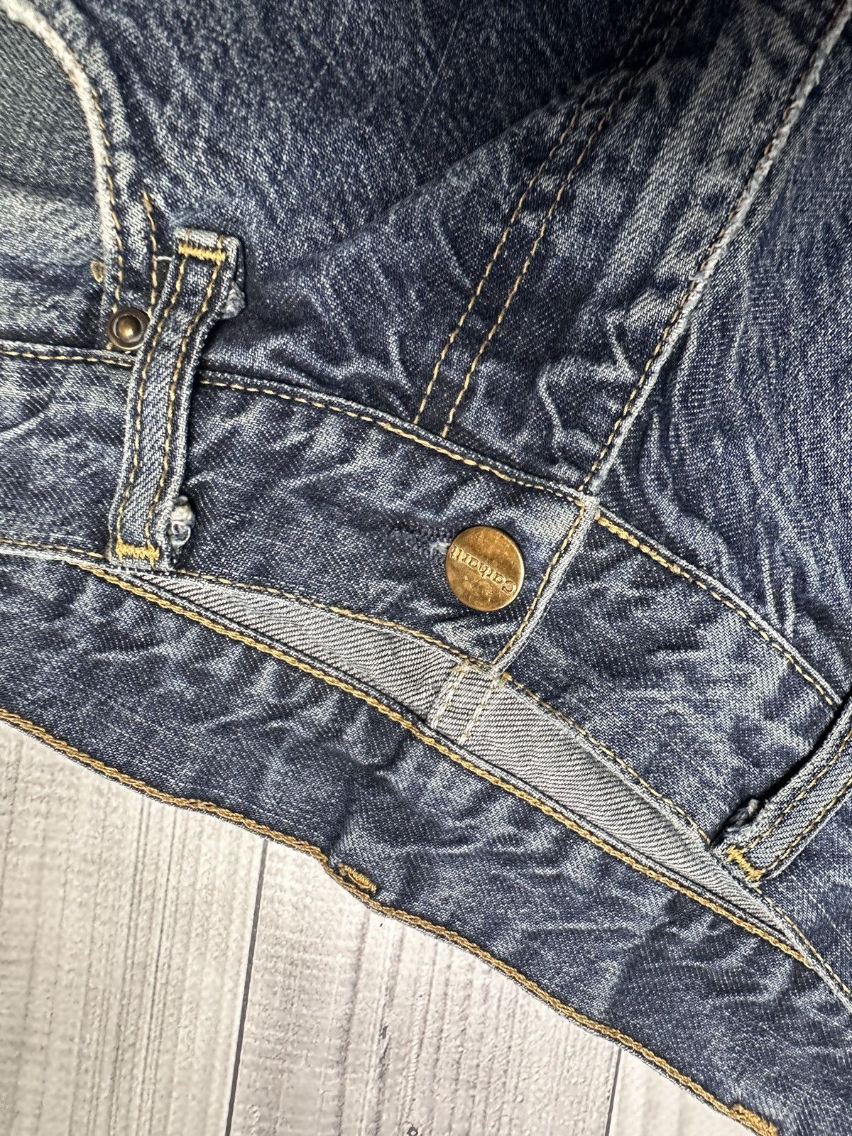 Carhartt × Carhartt Wip × Vintage Vintage Carhartt Wip denim distressed pants size W31 Size US 31 - 11 Thumbnail