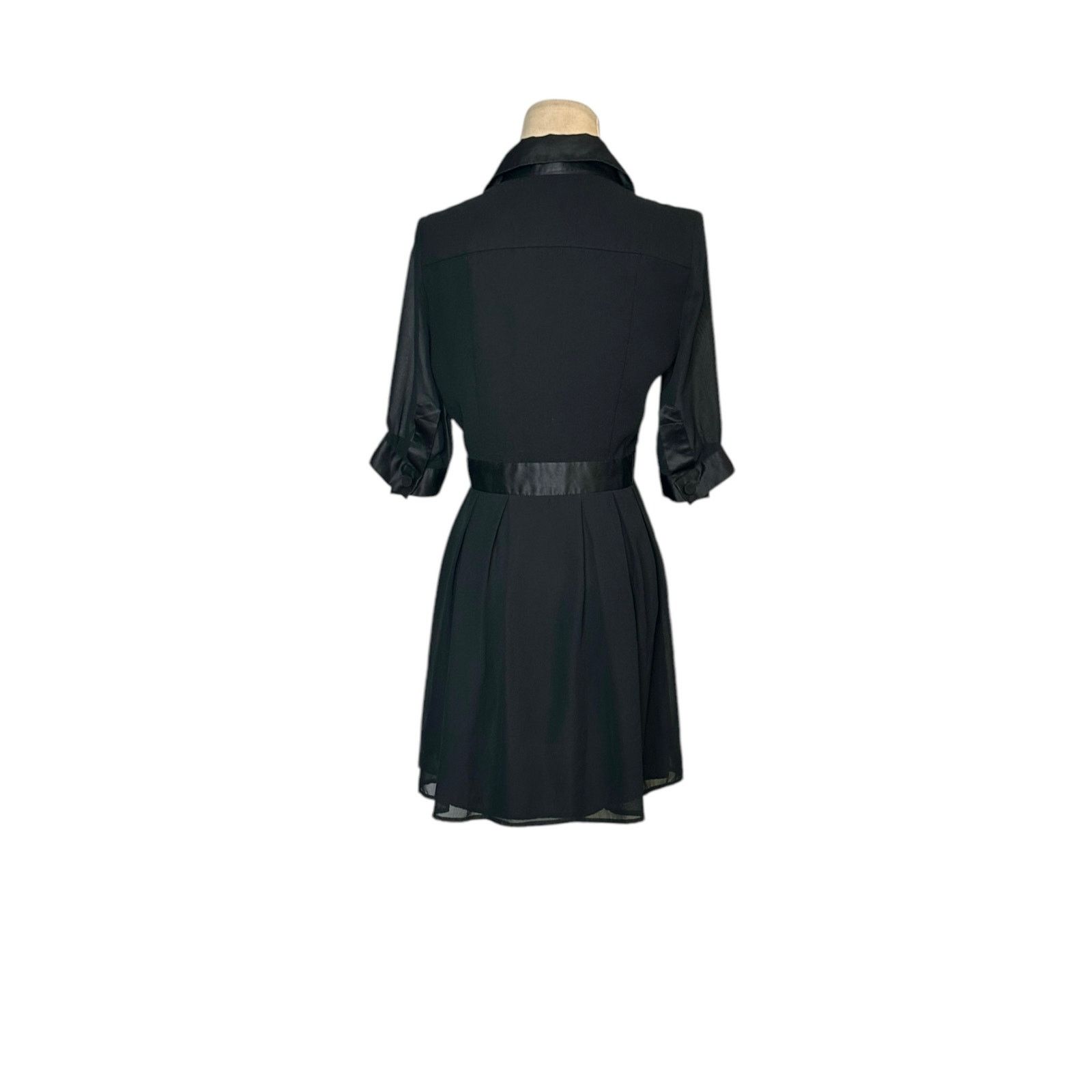 Jonathan Saunders Jonathan Saunders chiffon and satin mini shirt dress size 7 Size M / US 6-8 / IT 42-44 - 14 Thumbnail