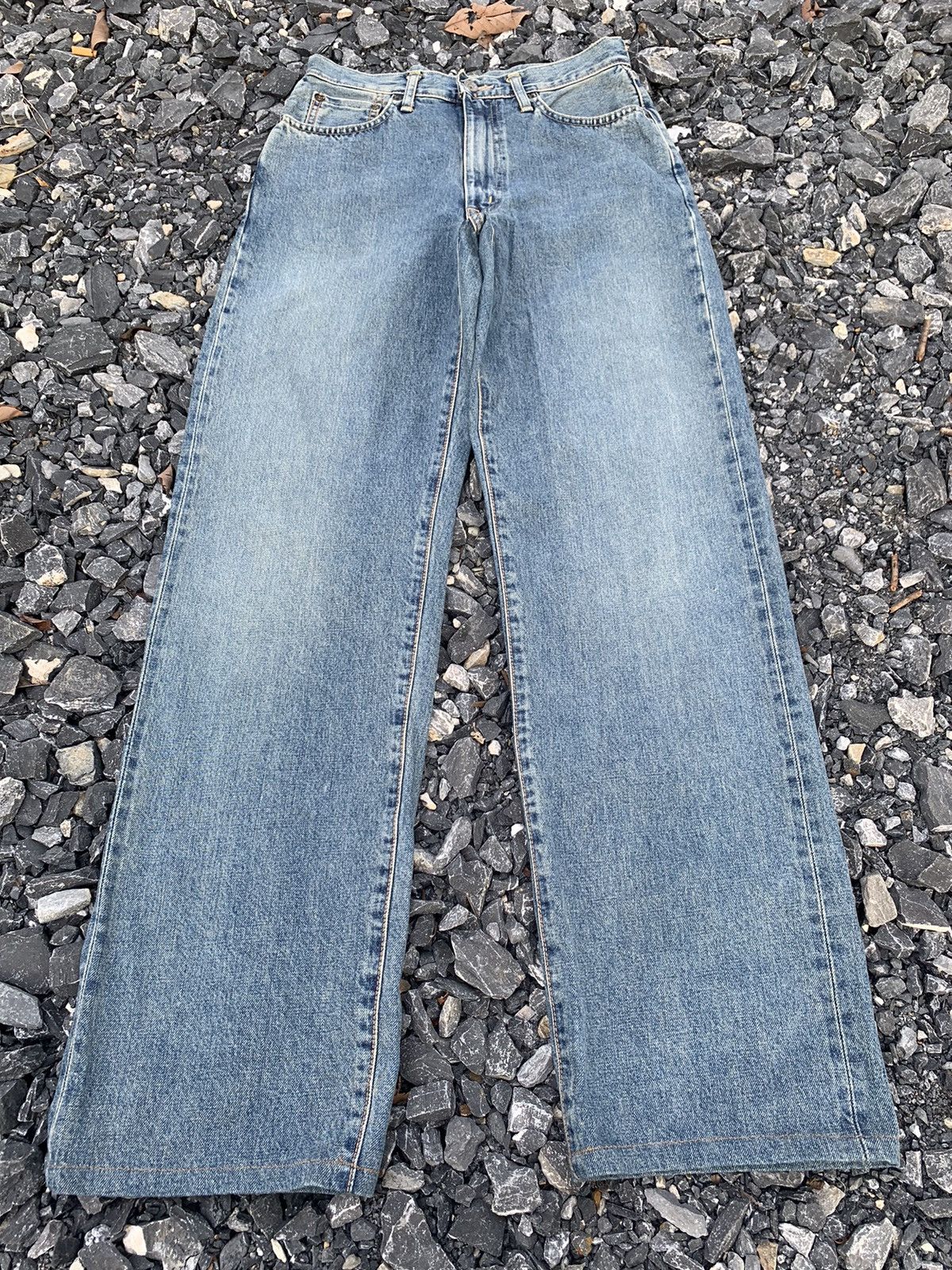 Kapital VINTAGE SOMETHING EDWIN 505Z SELVEDGE BAGGY DISTRESSED DENIM Size US 28 / EU 44 - 3 Thumbnail