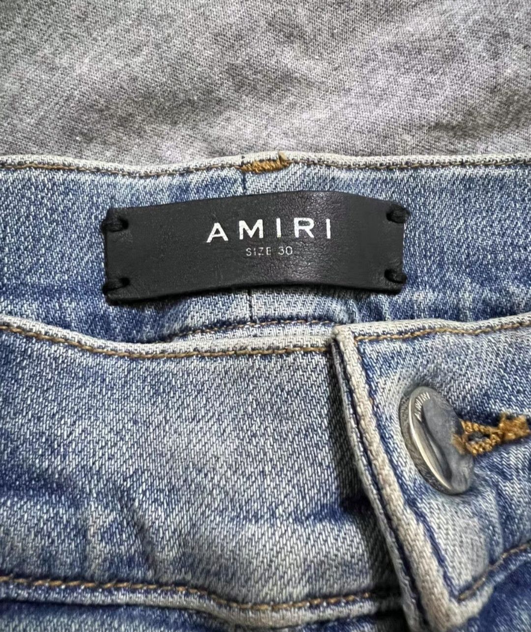 Amiri Amiri 17ss Medallion patch blue jeans-2506 Size US 30 / EU 46 - 2 Thumbnail
