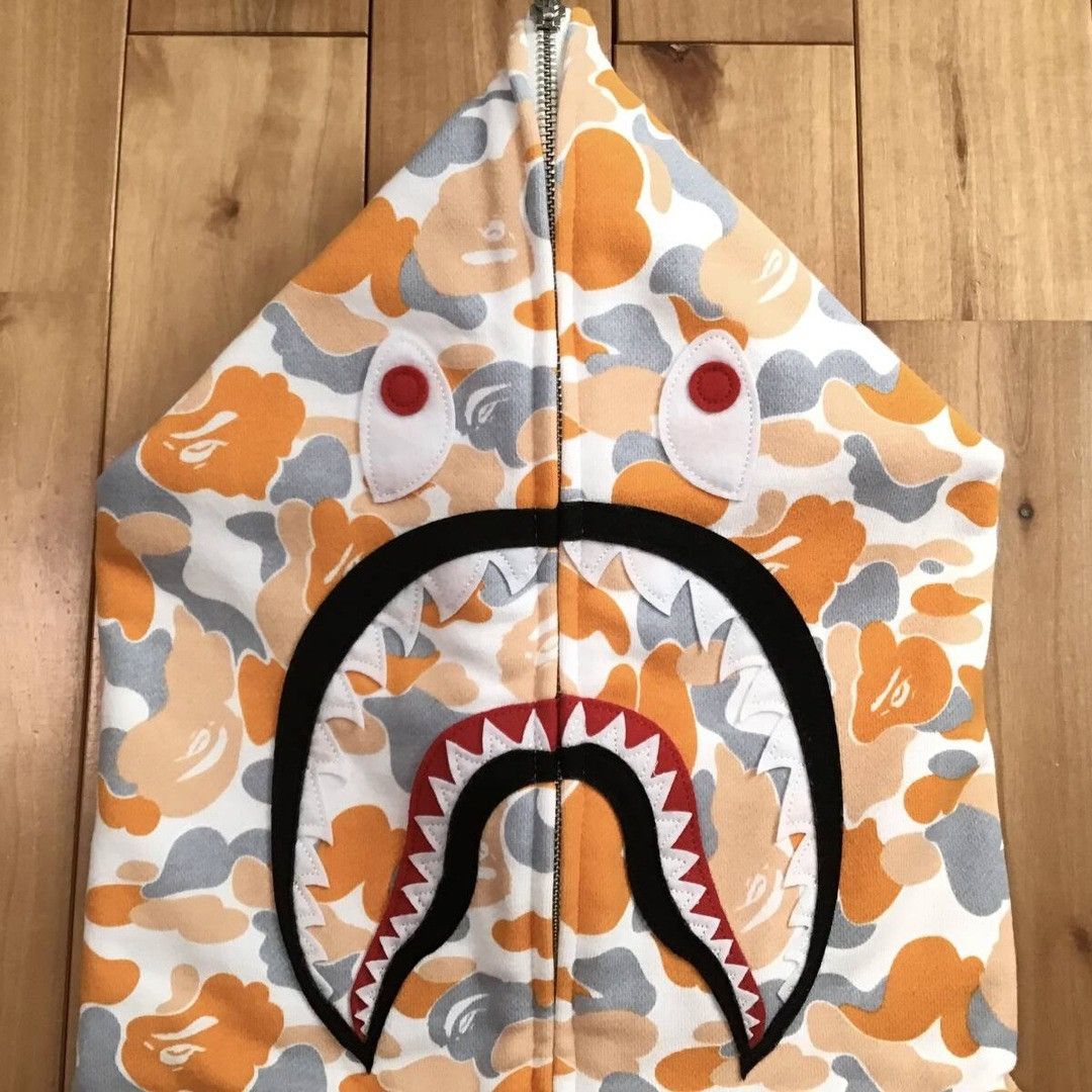 Bape 🔥3XL🔥 2024 Fukuoka Store Camo shark full zip hoodie BAPE APE Size US XXL / EU 58 / 5 - 4 Thumbnail