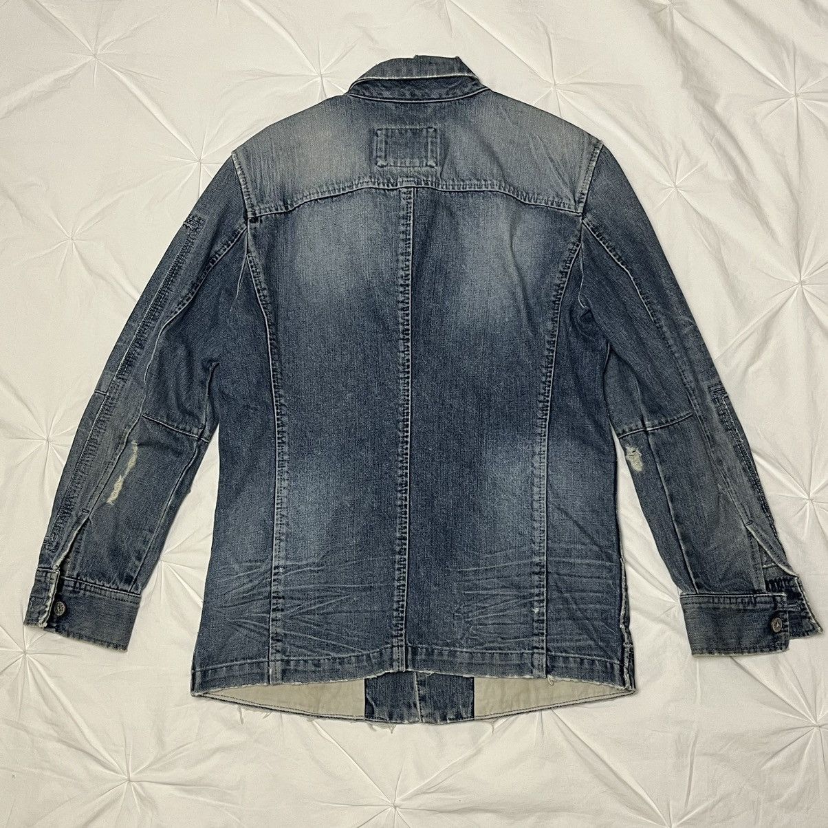Marithe + Francois Girbaud Archive Marithe Francois Girbaud French Chore Jacket Denim Size US S / EU 44-46 / 1 - 6 Thumbnail