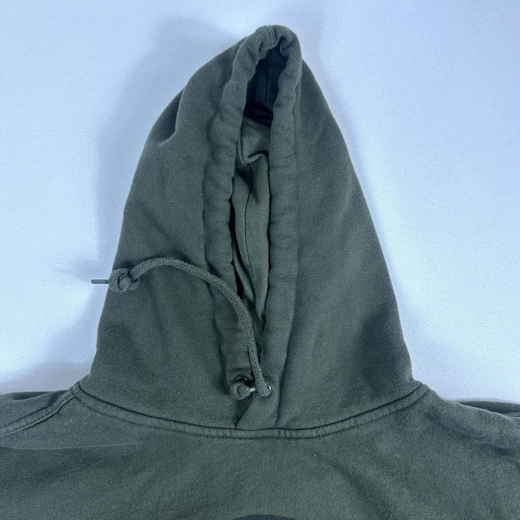 Vintage La Familia MMXIV Hoodie Mens Large Army Green Emoji Smiley Face Graphic Pullover Sweatshirt Size US L / EU 52-54 / 3 - 4 Thumbnail
