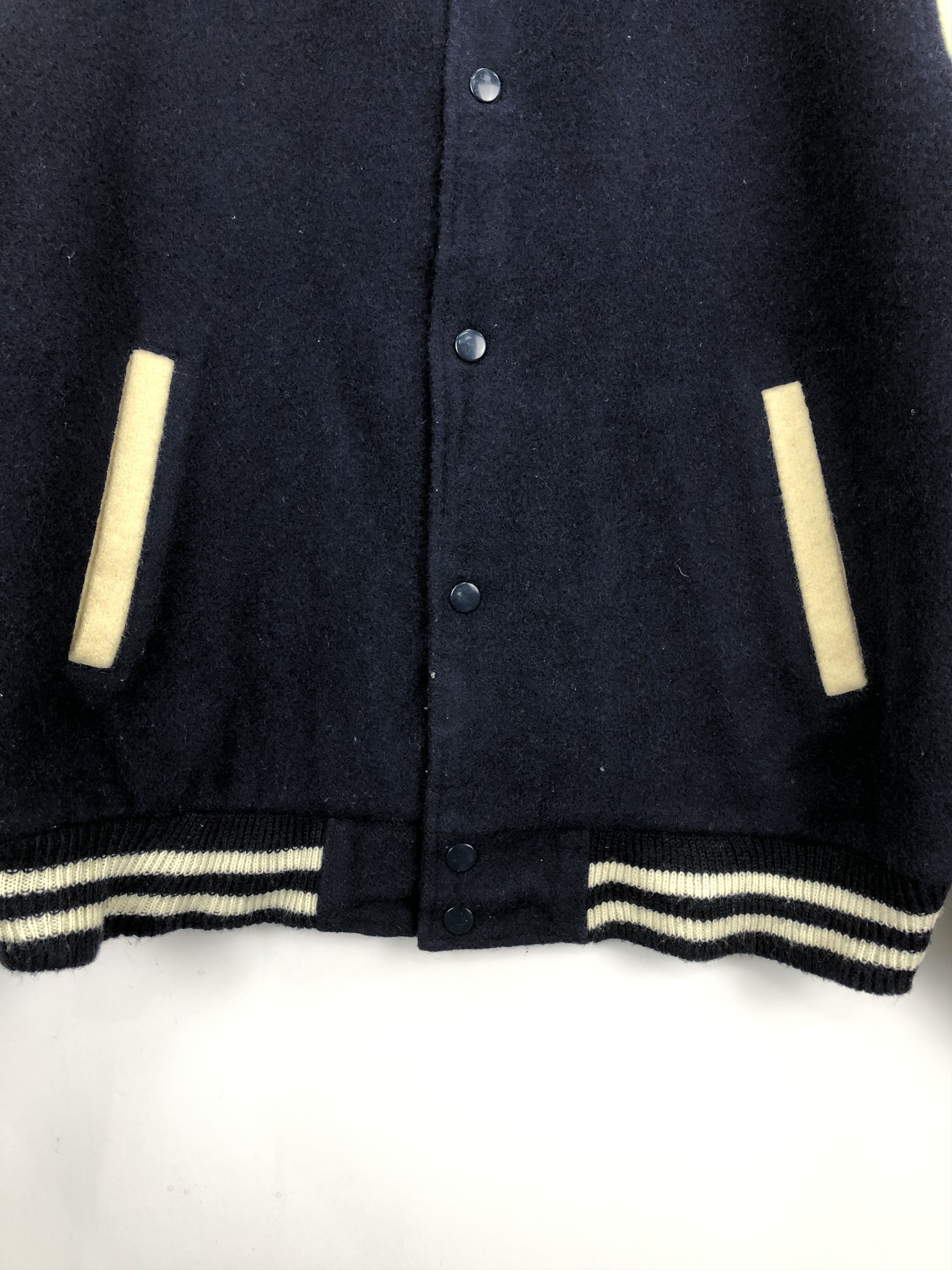 Japanese Brand Vintage Japanese Brand Wool Varsity Jacket V0295 Size US L / EU 52-54 / 3 - 7 Thumbnail