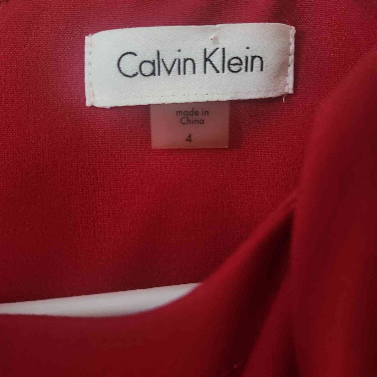 Calvin Klein Red Flora Dress Size S / US 4 / IT 40 - 3 Thumbnail