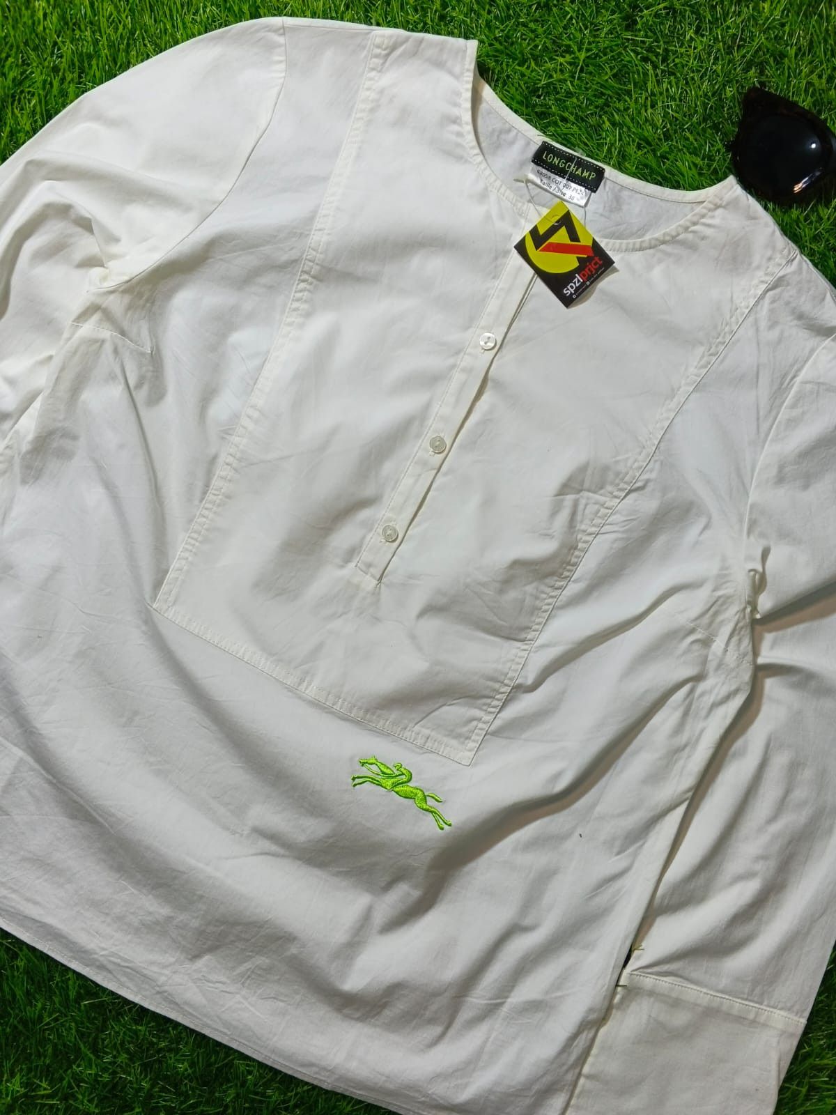 Longchamp Longchamp Top Glitter Blouse Button up Size M / US 6-8 / IT 42-44 - 3 Thumbnail