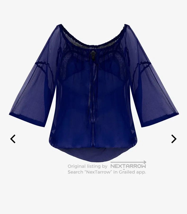 Dries Van Noten Dries Van Noten Runway-Style Silk Gauze Fabric Lace Camiso Size S / US 4 / IT 40 - 1 Thumbnail