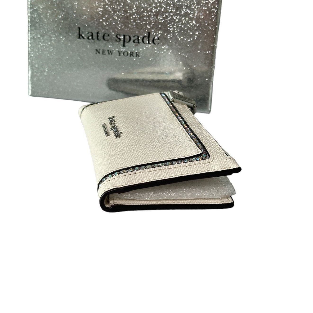 Kate Spade Kate Spade morgan crystal Inlay Small Slim Bifold wallet Size ONE SIZE - 7 Thumbnail