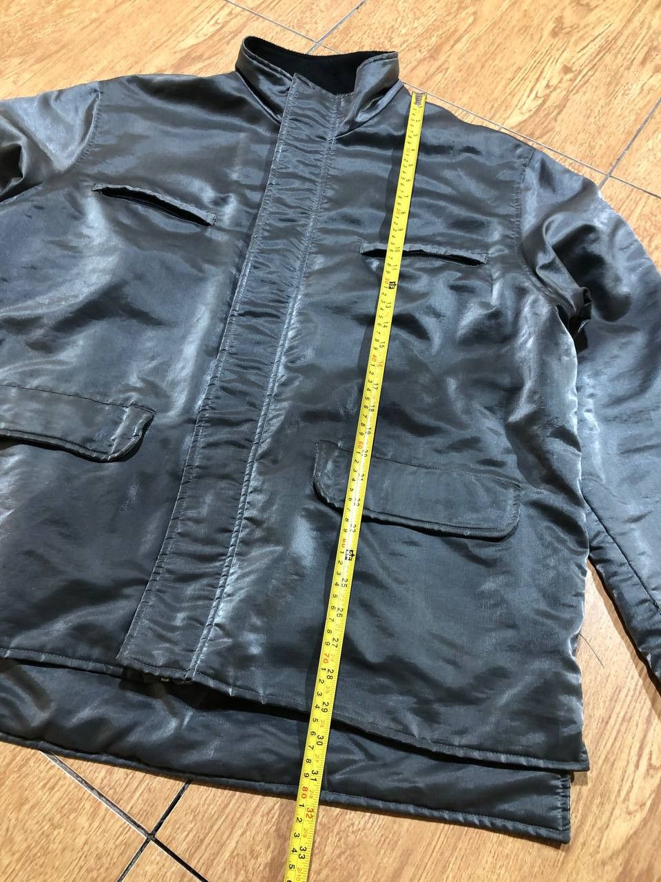 Versace Versace Vintage Metal Shell Metallic Shimmer Coat Size US XXL / EU 58 / 5 - 15 Thumbnail