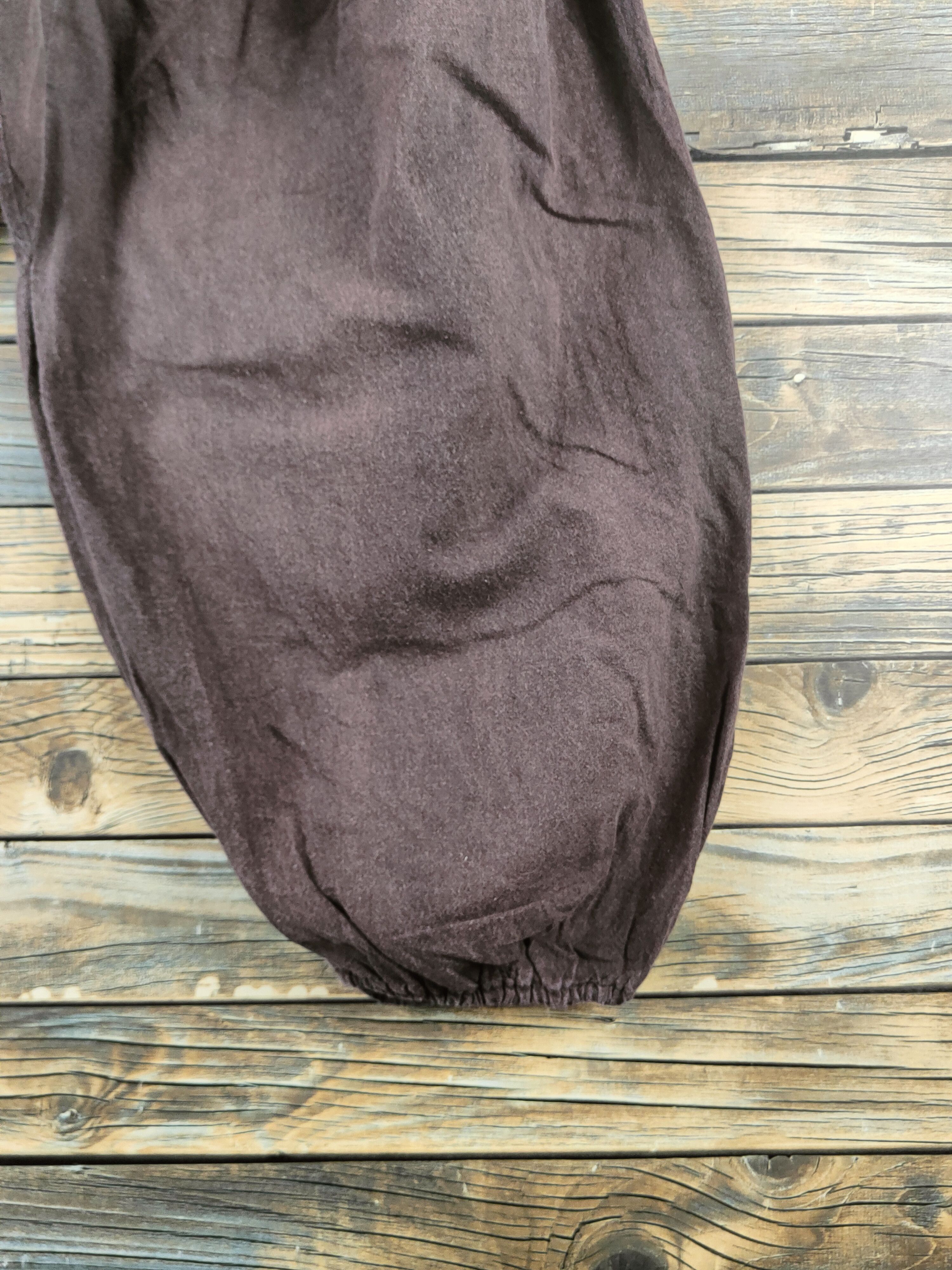 Japanese Brand DL Japanese Brand Brown Casual Baggy Pants #46-329 Size 26" / US 2 / IT 38 - 11 Thumbnail