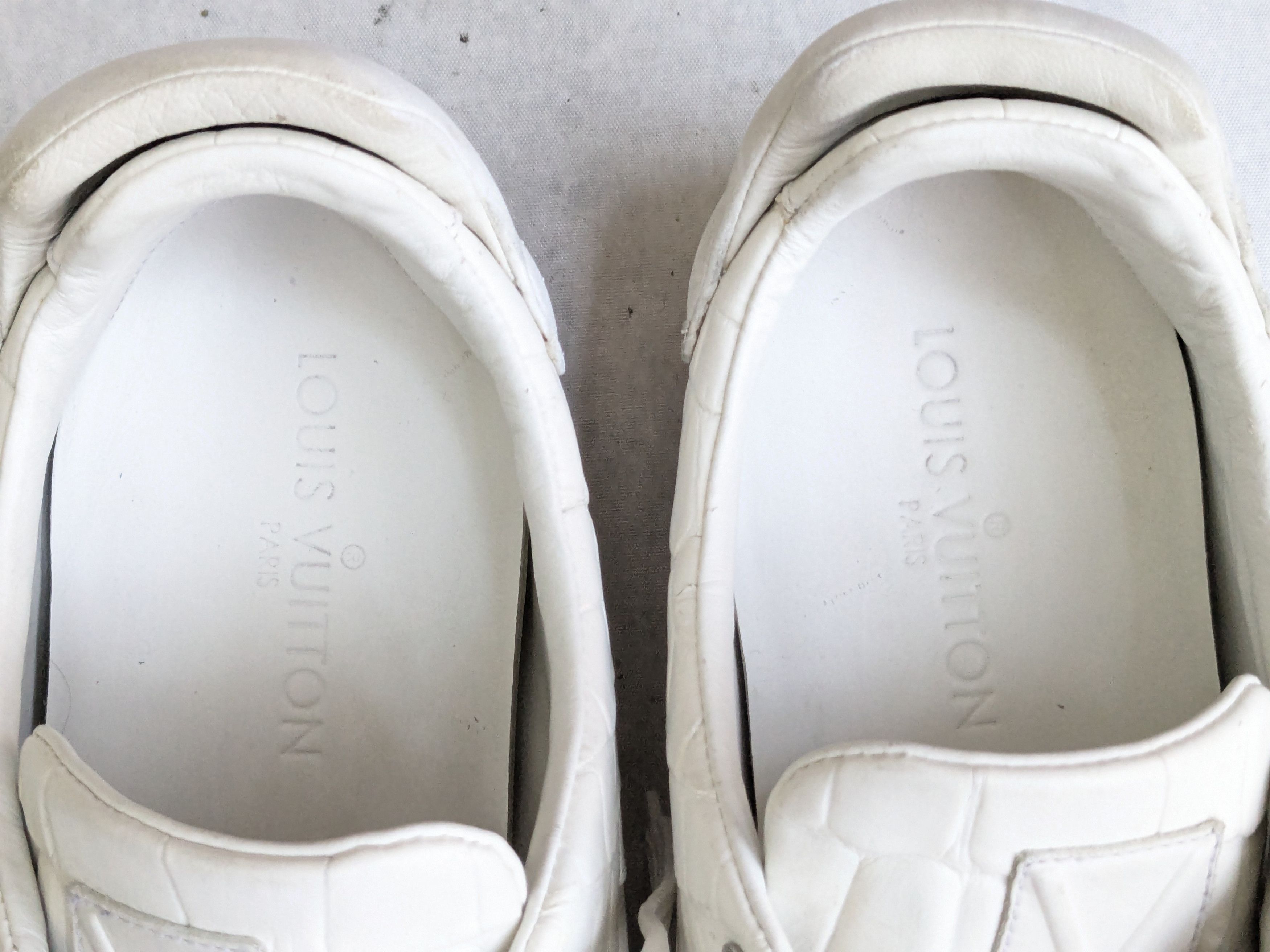 Louis Vuitton Louis Vuitton Frontrow Sneakers White 9 Croc Low Tops Size US 9 / EU 42 - 7 Thumbnail
