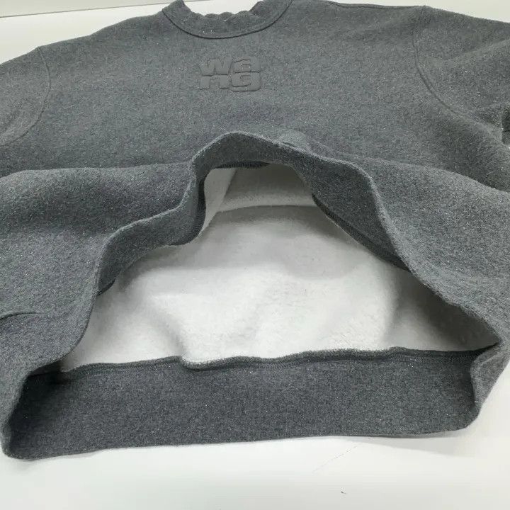 Alexander Wang Alexander Wang Gray Loose Letter Print Sweatshirt - Size XS / US 0-2 / IT 36-38 - 7 Thumbnail