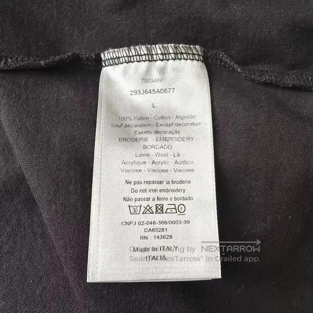 Dior Dior Pocket Letter Embroidery Short Sleeve T-Shirt. Size US L / EU 52-54 / 3 - 4 Thumbnail
