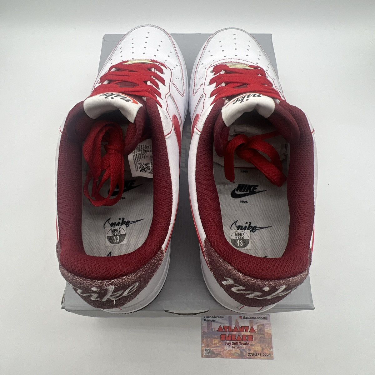 Air Force 1 white university red