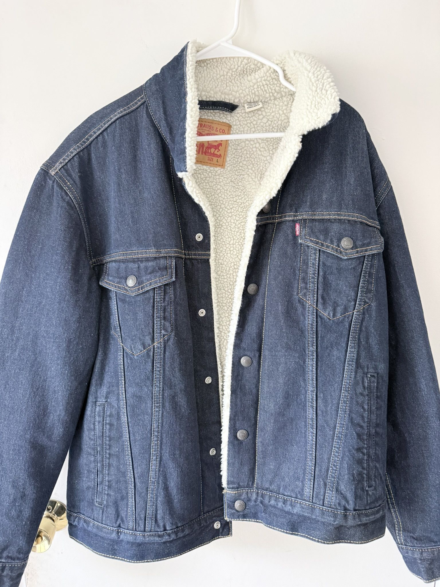 Levi's × Supreme Supreme Levi's Fleece Hood Trucker Jacket | Grailed