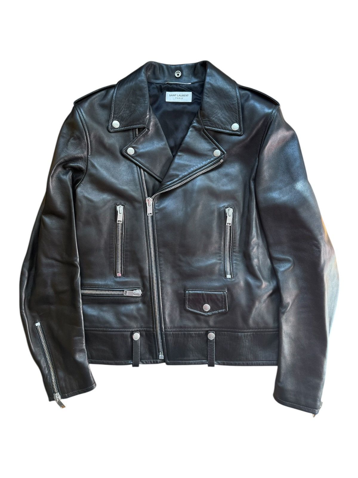Hedi Slimane Saint Laurent Leather Moto Jacket SAINT LAURENT 2013
