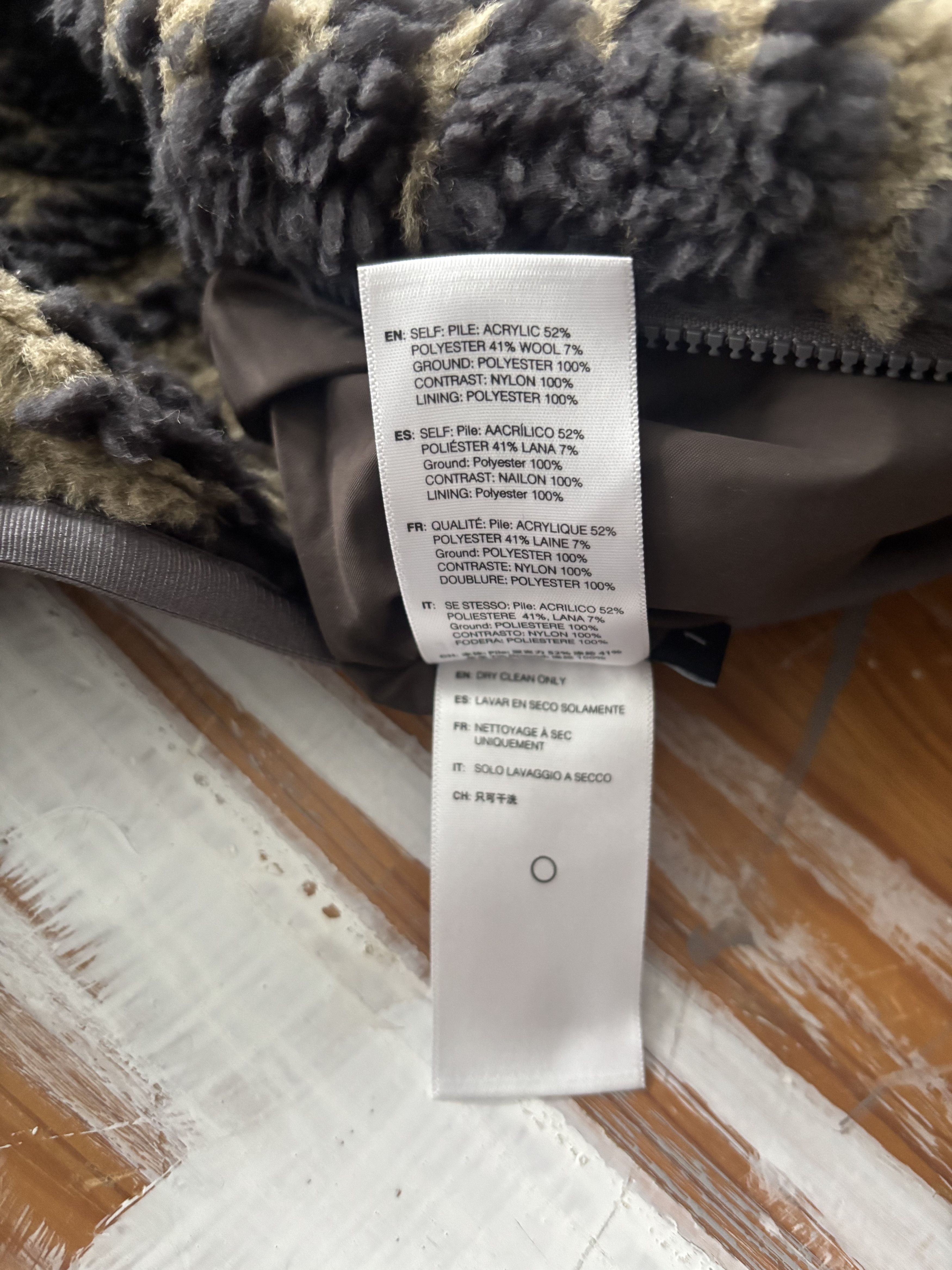 John Elliott Reversible Beige & Black Polar Fleece Jacket Size US M / EU 48-50 / 2 - 10 Thumbnail