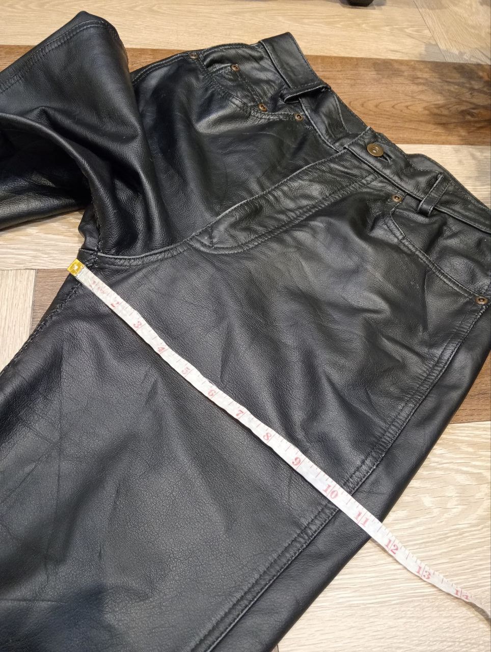 Leather JAPANESE BLACK LEATHER PANTS Size US 29 - 21 Thumbnail