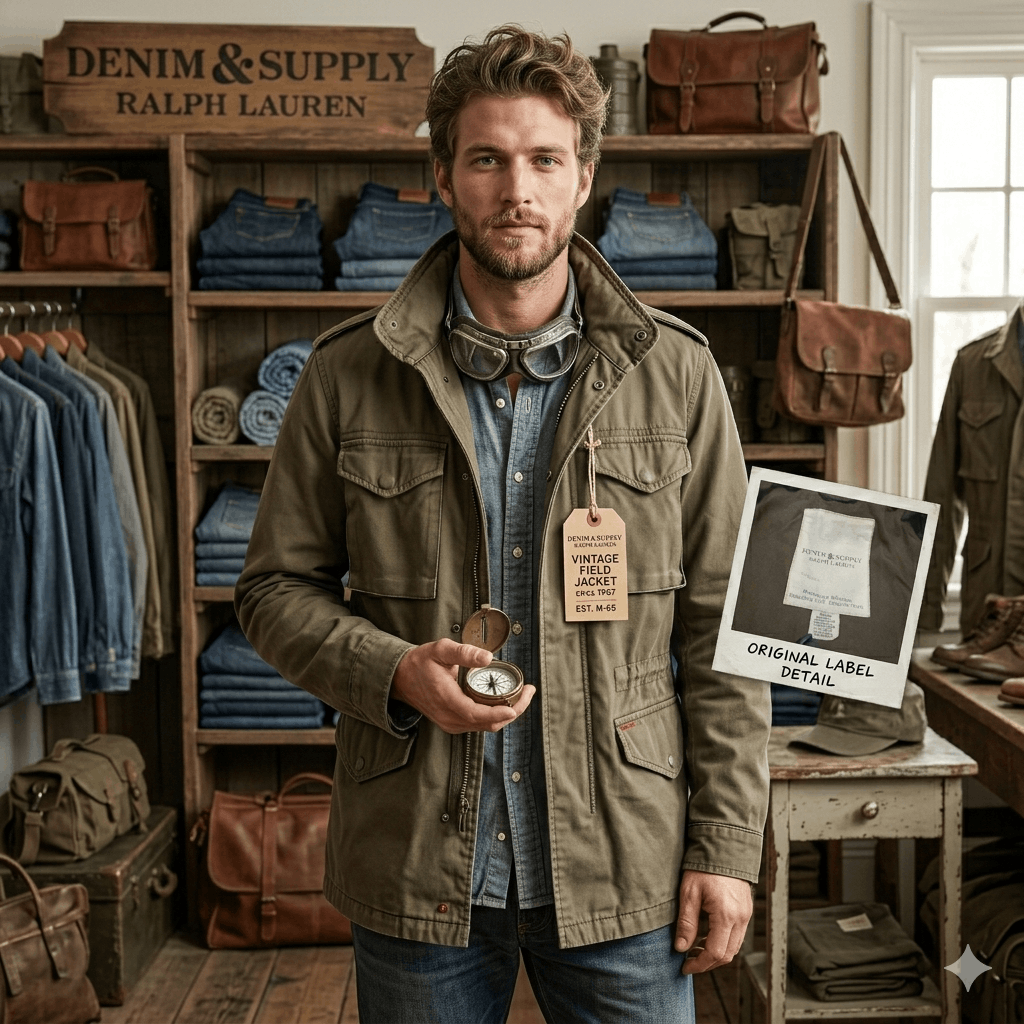 Denim & Supply Ralph Lauren Denim & Supply Ralph Lauren M65 Military Style Field Jacket Size US XS / EU 42 / 0 - 2 Thumbnail