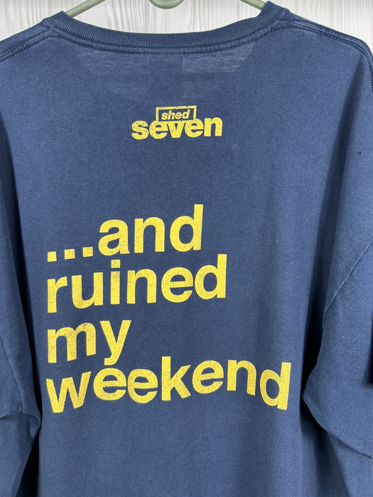 Band Tees Vintage Shed Seven “She Left Me On Friday…” Song T-Shirt XL Size US XL / EU 56 / 4 - 13 Thumbnail