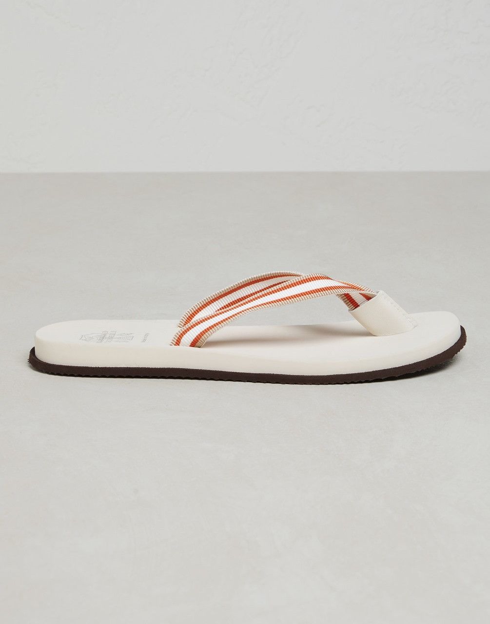 image of Brunello Cucinelli O1W1Db10524 Slipper In White, Men's (Size 11)
