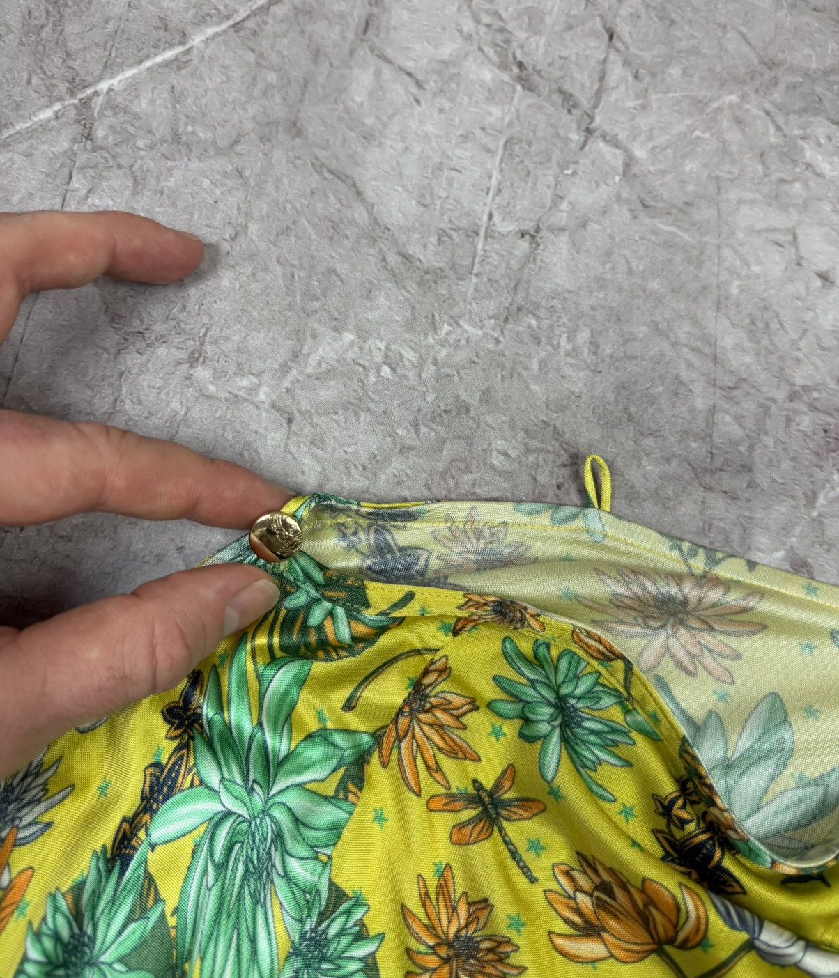 Versace Versace Collection Dragonfly Water Lily Split Sleeve Blouse Size S / US 4 / IT 40 - 4 Thumbnail