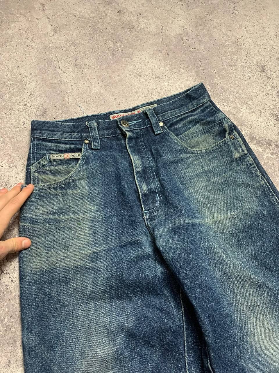 Southpole RARE Embroidered Baggy Southpole Jeans BBOY Size US 28 / EU 44 - 8 Thumbnail