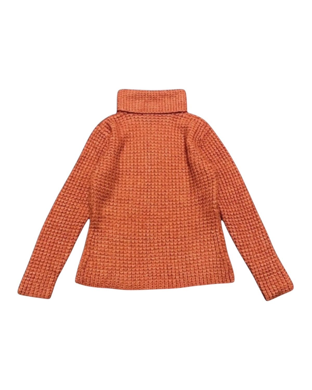 Salvatore Ferragamo Women's Ferragamo Orange Heavy Mohair Turtleneck Sweater Size M / US 6-8 / IT 42-44 - 1 Thumbnail