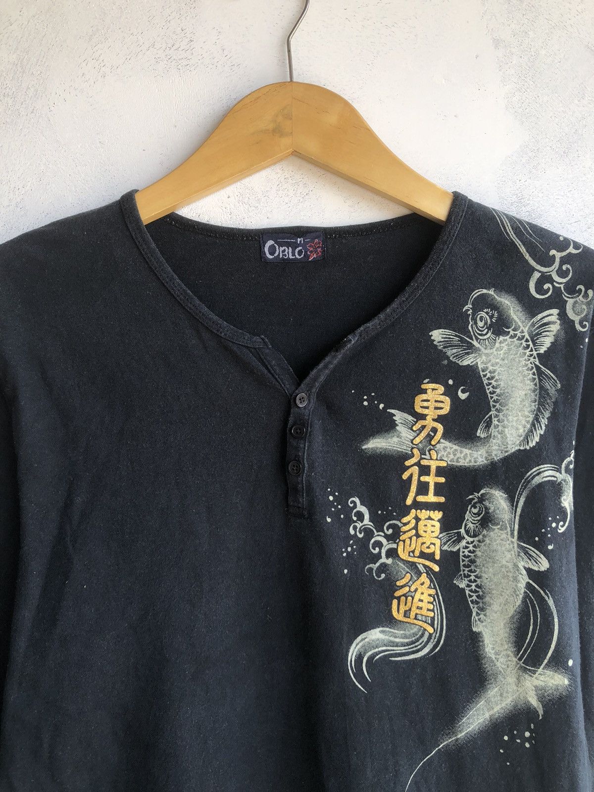 Hysteric Glamour JAPANESE Gothic Poem LongSleeve Sukajan Style Size US M / EU 48-50 / 2 - 6 Thumbnail