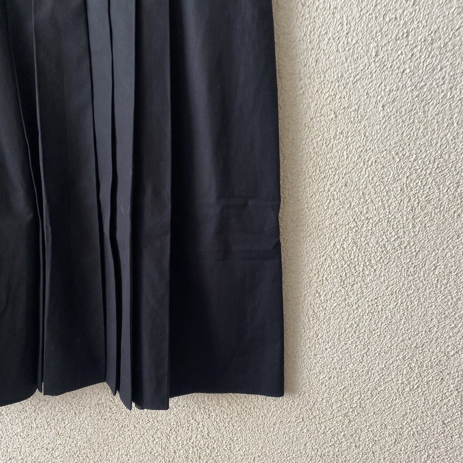 Victoria Beckham Victoria Beckham Womens Dress Black Front Pleated Short Slee Size XL / US 12-14 / IT 48-50 - 11 Thumbnail