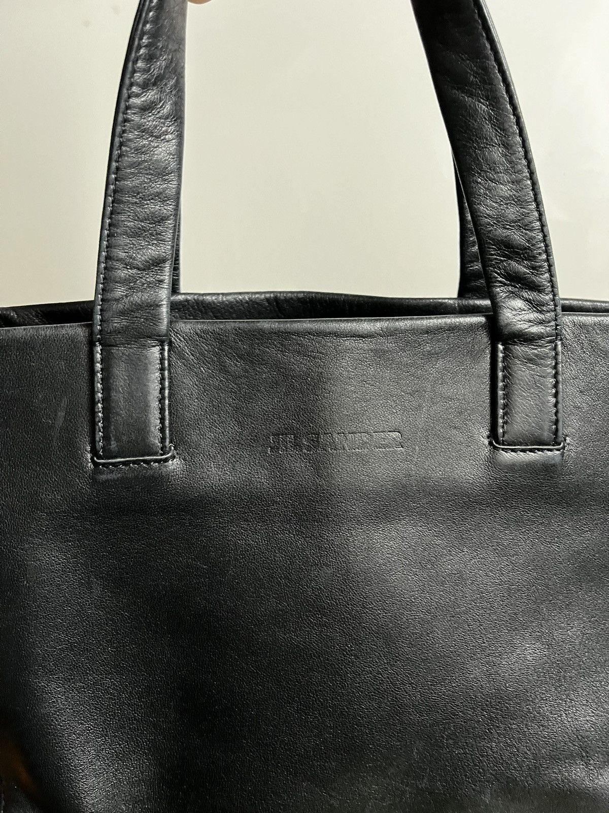 Jil Sander 2008 Jil Sander Black Leather Handbag / Mini Tote Size ONE SIZE - 4 Thumbnail