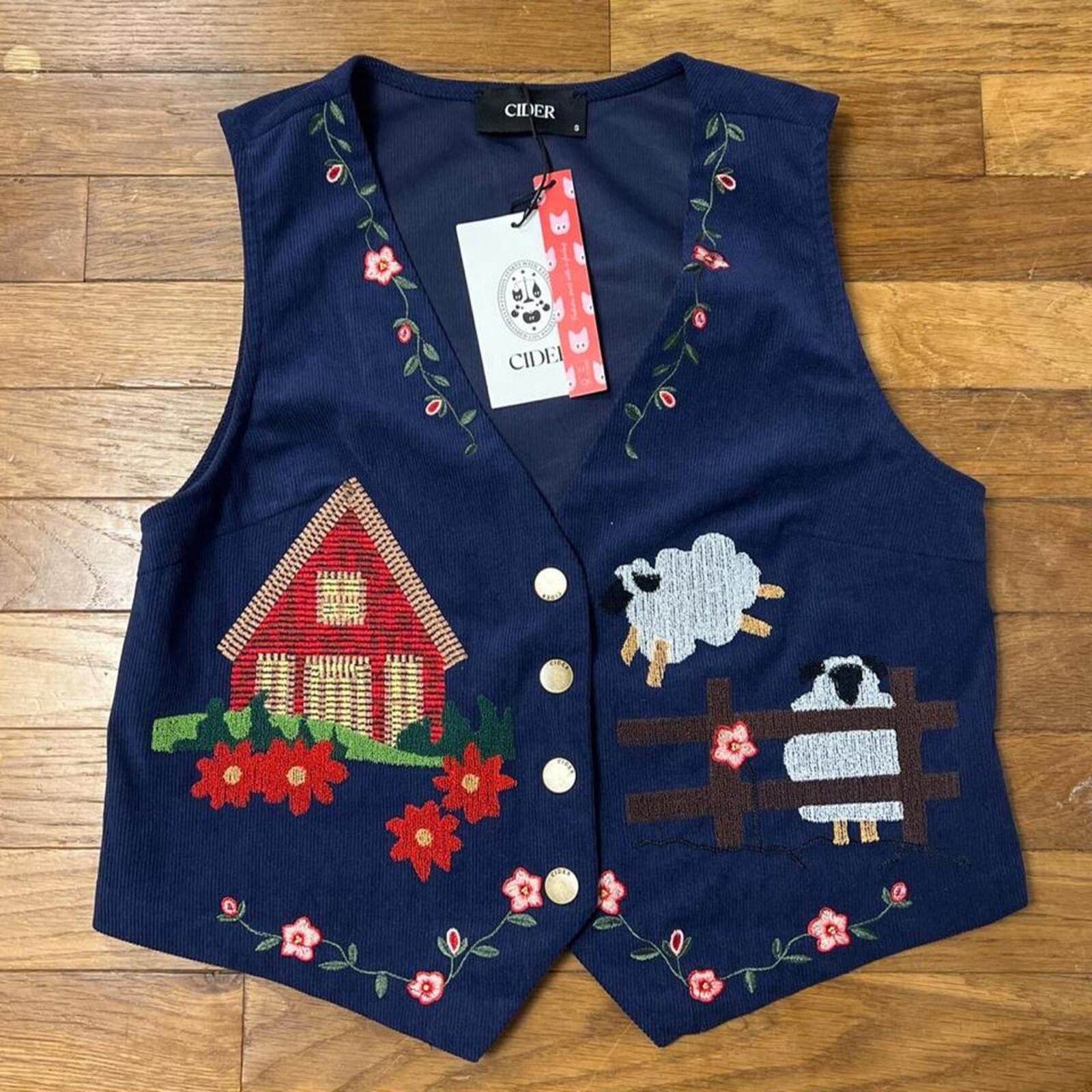 Cyderhouse cottagecore summer cropped vest Size S / US 4 / IT 40 - 3 Thumbnail