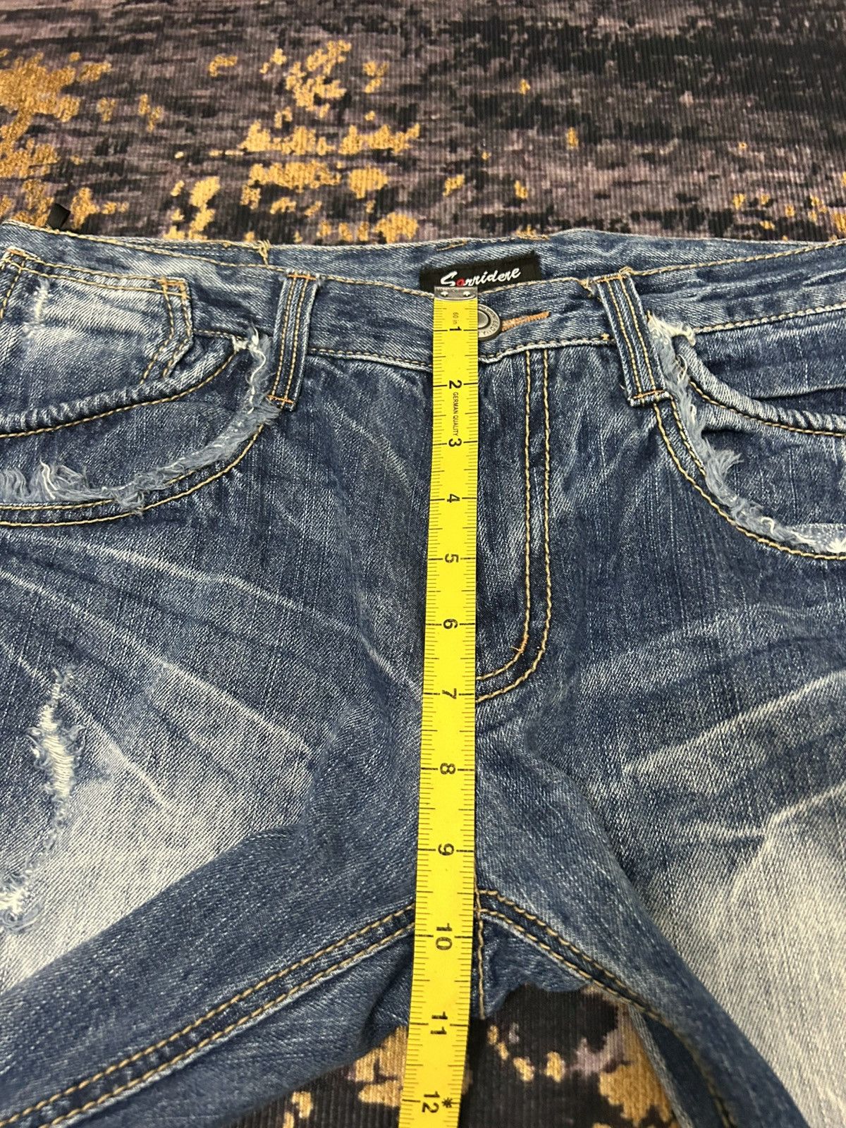 Japanese Brand Vintage Japanese Sorridere Mud Wash Claw Mark Jeans Size US 32 / EU 48 - 18 Thumbnail