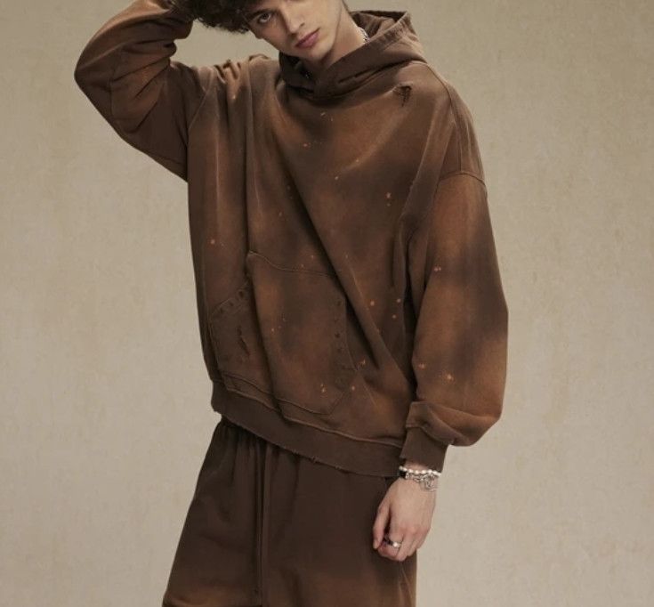 Japanese Brand × Vintage Vintage Oversized Ink Splash Paint Hoodie Size US M / EU 48-50 / 2 - 2 Thumbnail