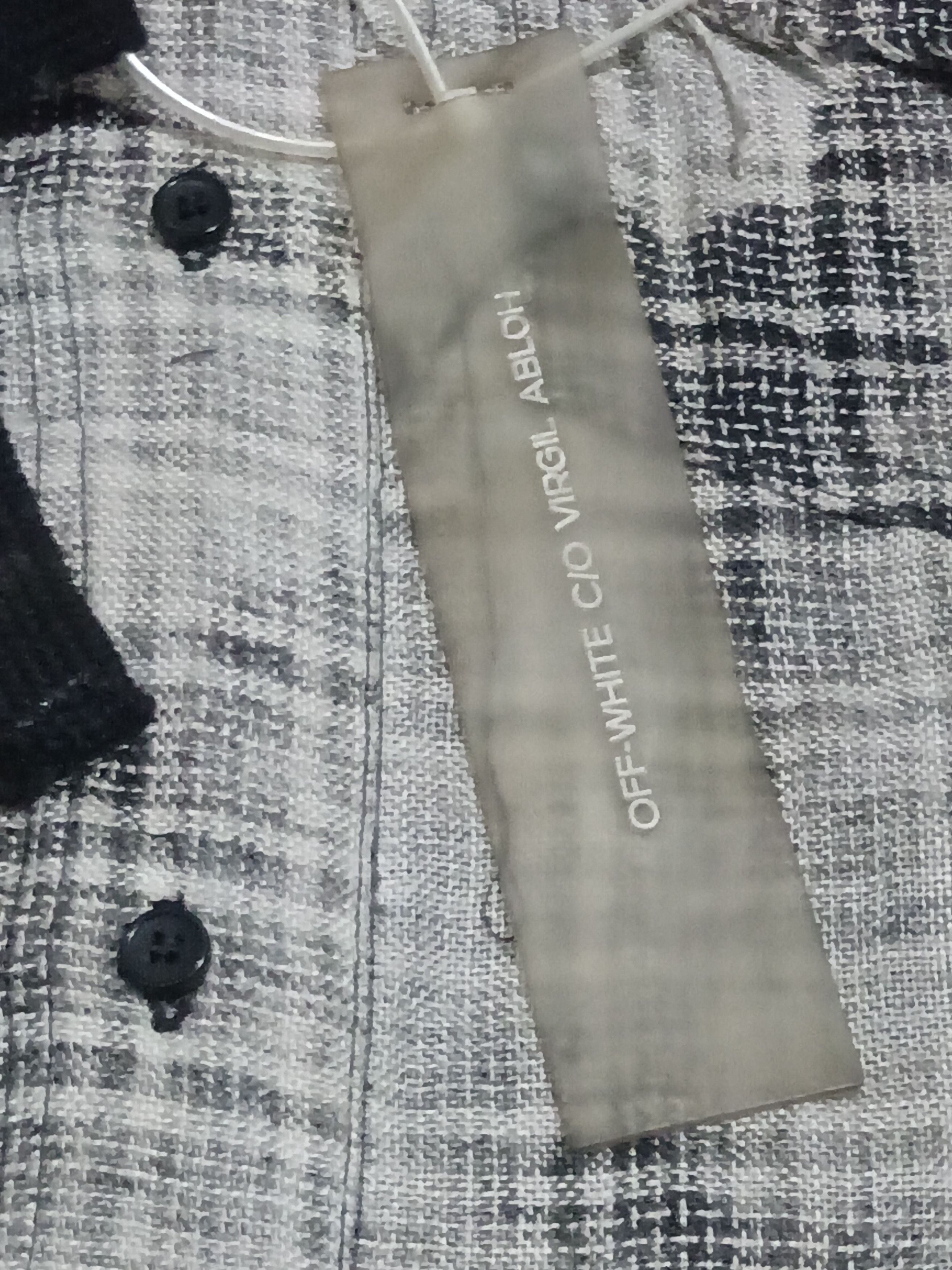 Off-White OFF-WHITE C/O VIRGIL ABLOH "BLUE COLLAR" TARTAN FRINGED Size US XS / EU 42 / 0 - 2 Thumbnail