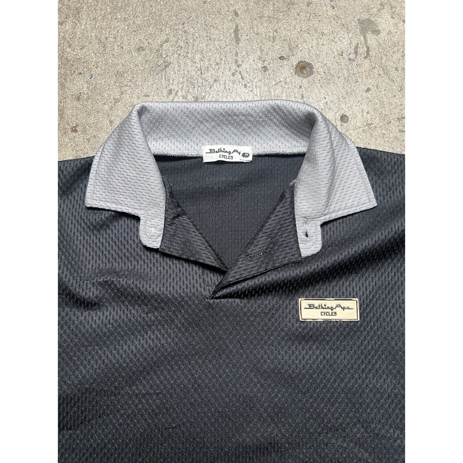 Bape A Bathing Ape Cycles Bape Mesh Polo Collared Shirt Vintage Size US S / EU 44-46 / 1 - 3 Thumbnail
