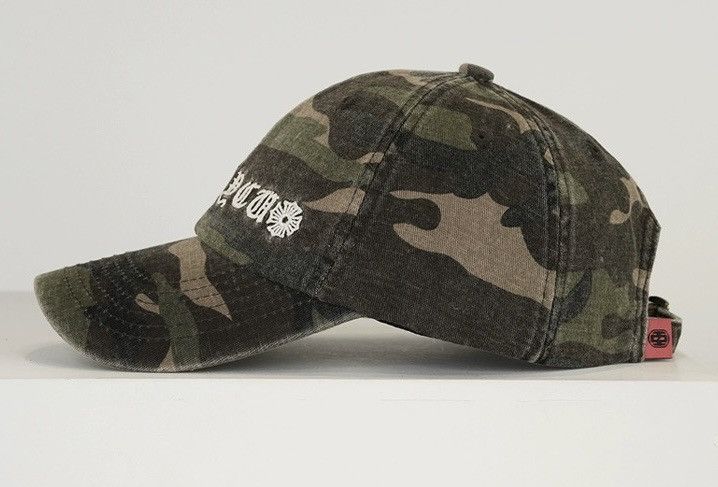 Japanese Brand Utility grunge gothic letter embroidered camo camouflage cap Size ONE SIZE - 2 Thumbnail