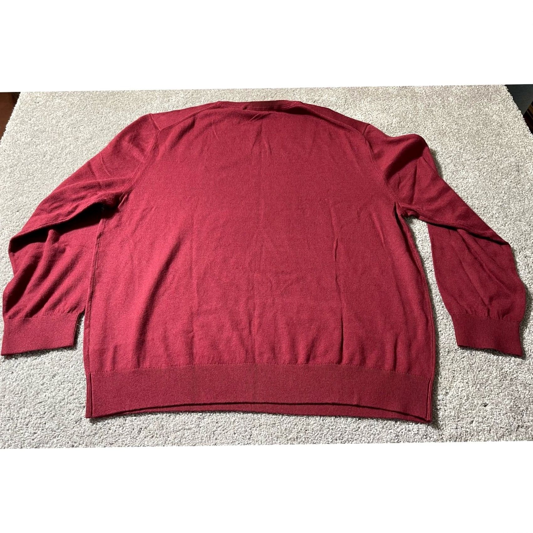 Nautica Nautica NAVTECH Sweater XXL Crimson Red Classic Business Casual Preppy Layering Pullover Men Size US XXL / EU 58 / 5 - 2 Thumbnail