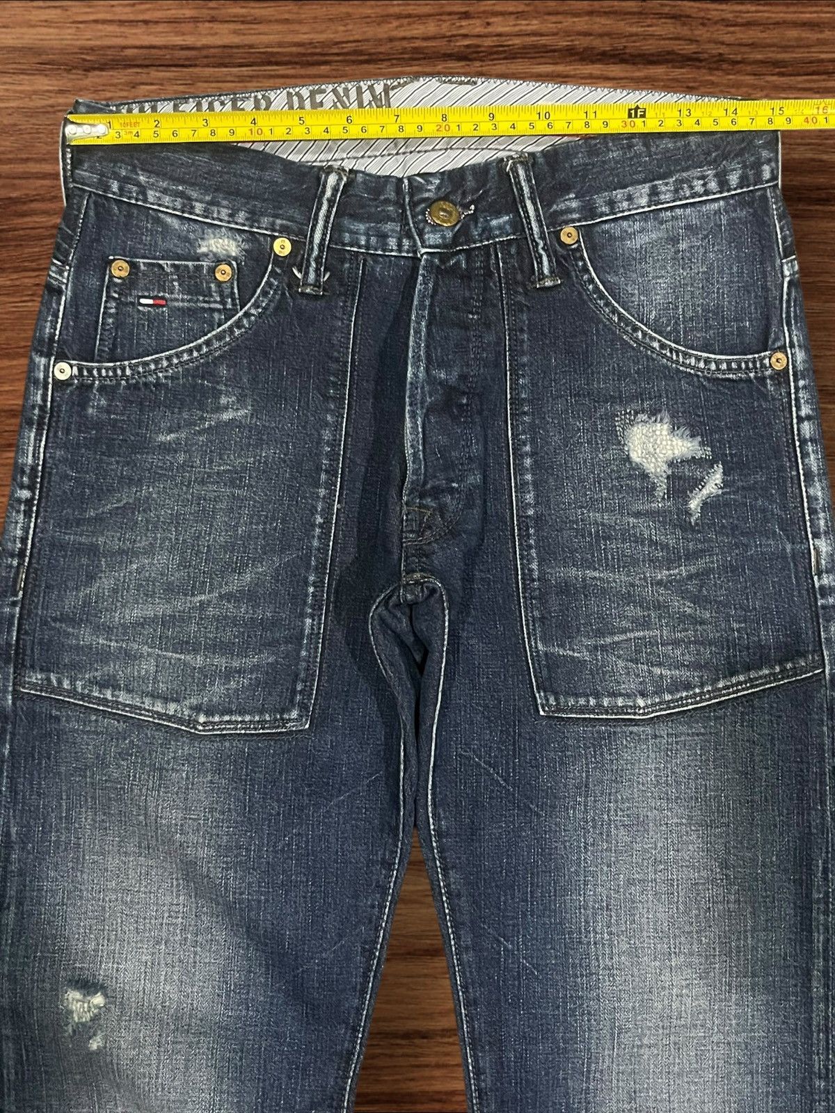 Tommy Hilfiger Vintage Tommy Hilfiger Denim NYC Slow Baker Button Fly Jeans Size US 30 / EU 46 - 20 Thumbnail