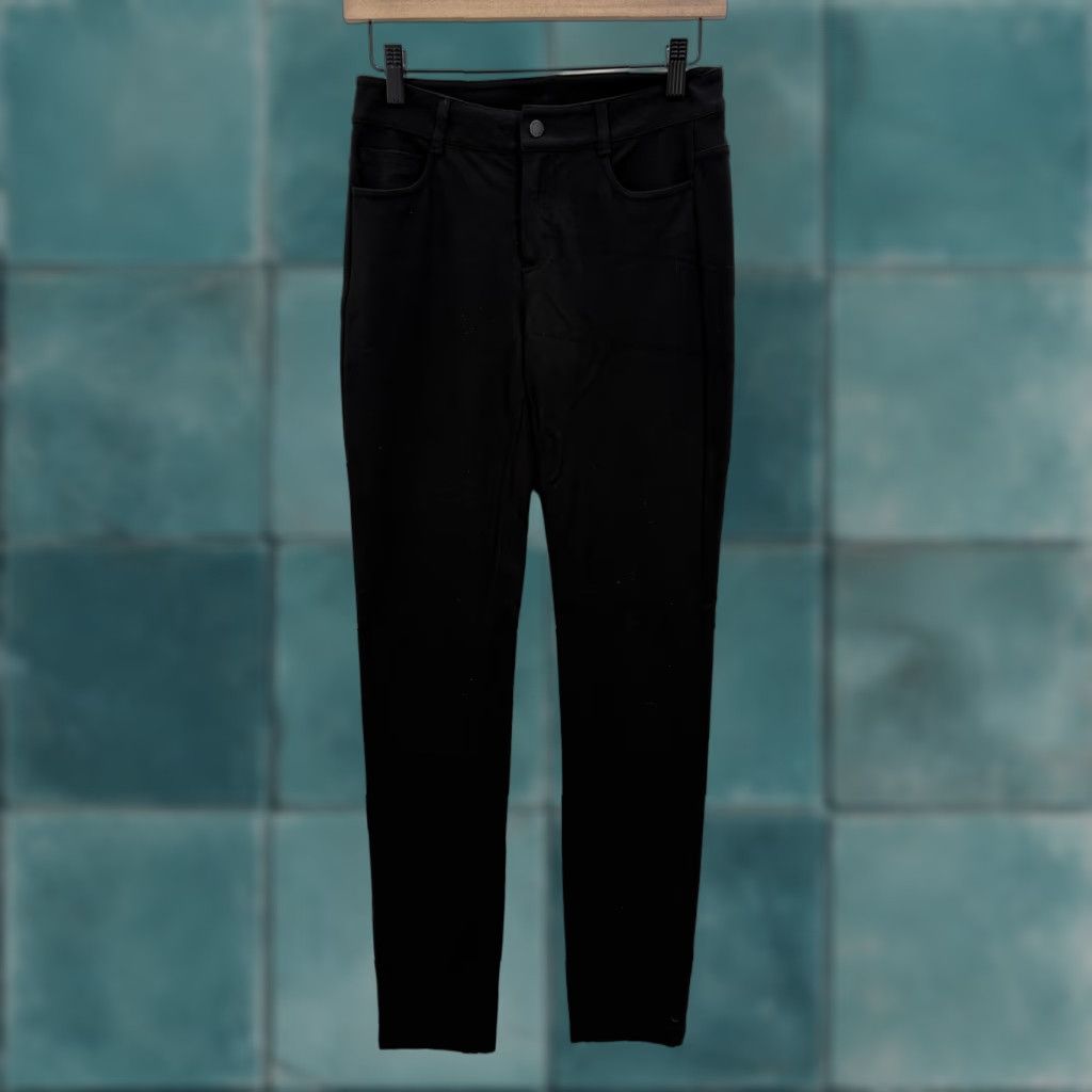 Athleta Athleta Black Ponte Knit Skinny Jegging Pants Womens 2 Stretch Pockets Casual Slim Skinny 31in 28in Inseam Pants Essentials Women =INVALID Size 26" / US 2 / IT 38 - 1 Thumbnail