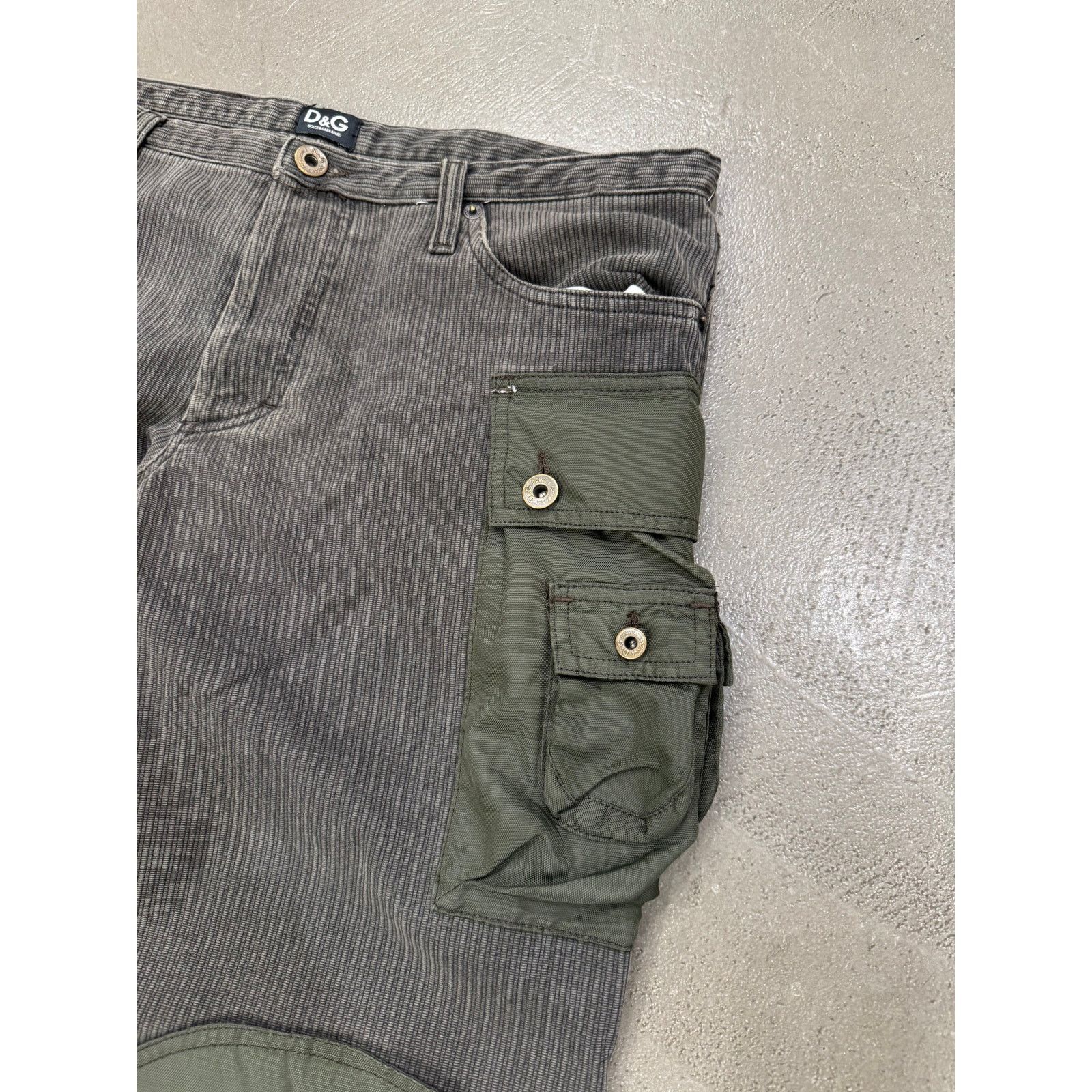 Dolce & Gabbana A/W2004 Dolce & Gabbana double layer hybrid cargo pants Size US 33 - 3 Thumbnail