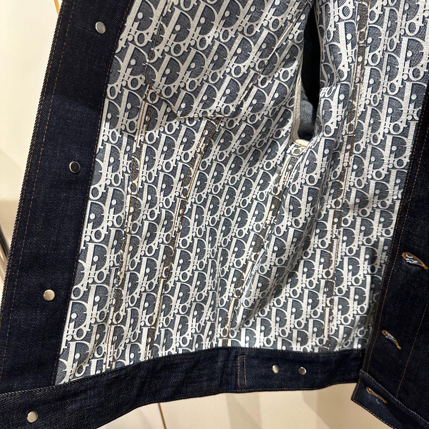 Dior Dior apr774 inner all-over monogram denim jacket 48 Size XL / US 12-14 / IT 48-50 - 7 Thumbnail