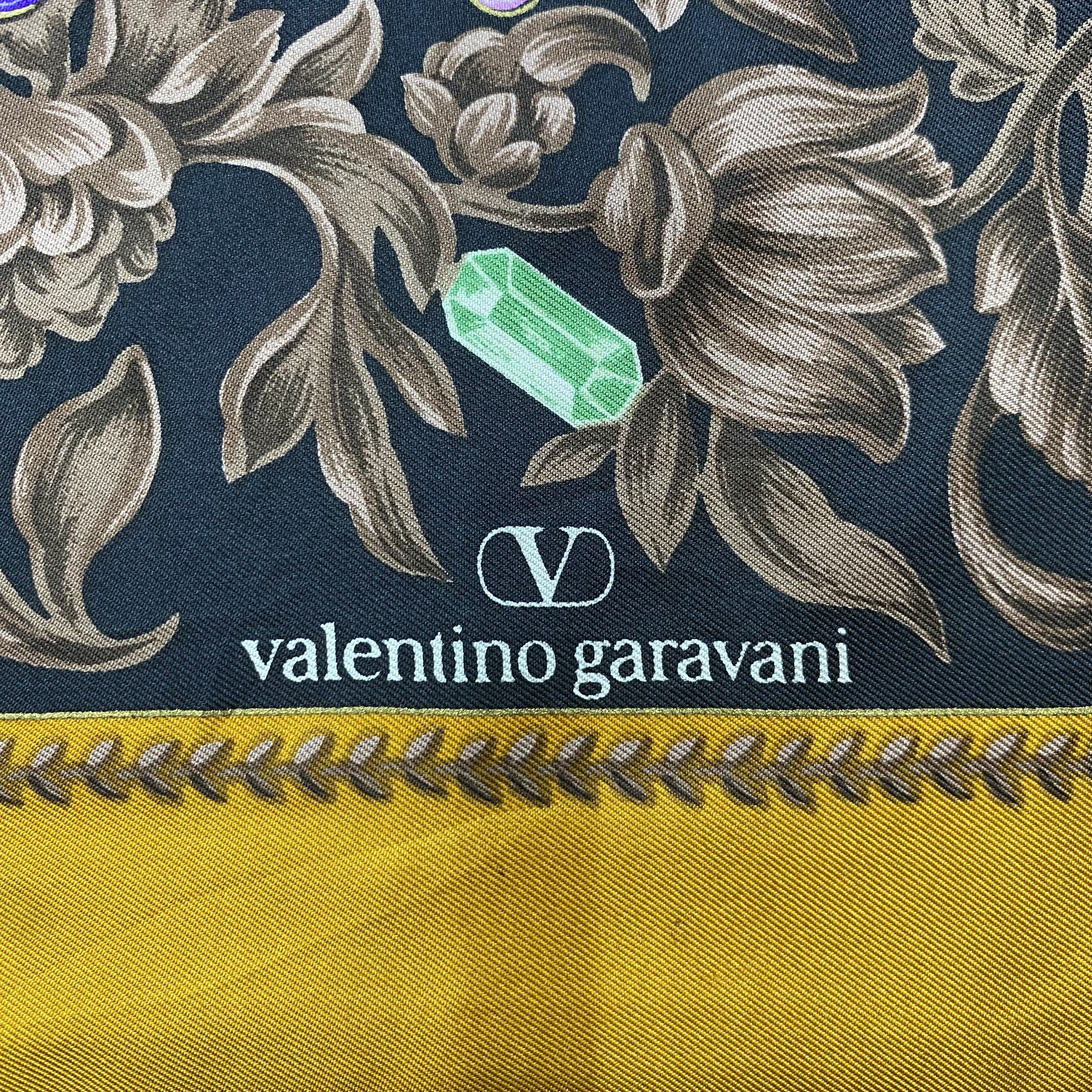 Valentino × Vintage Vintage 90s Valentino Garavani Silk Scarf SSC306 Size ONE SIZE - 3 Thumbnail