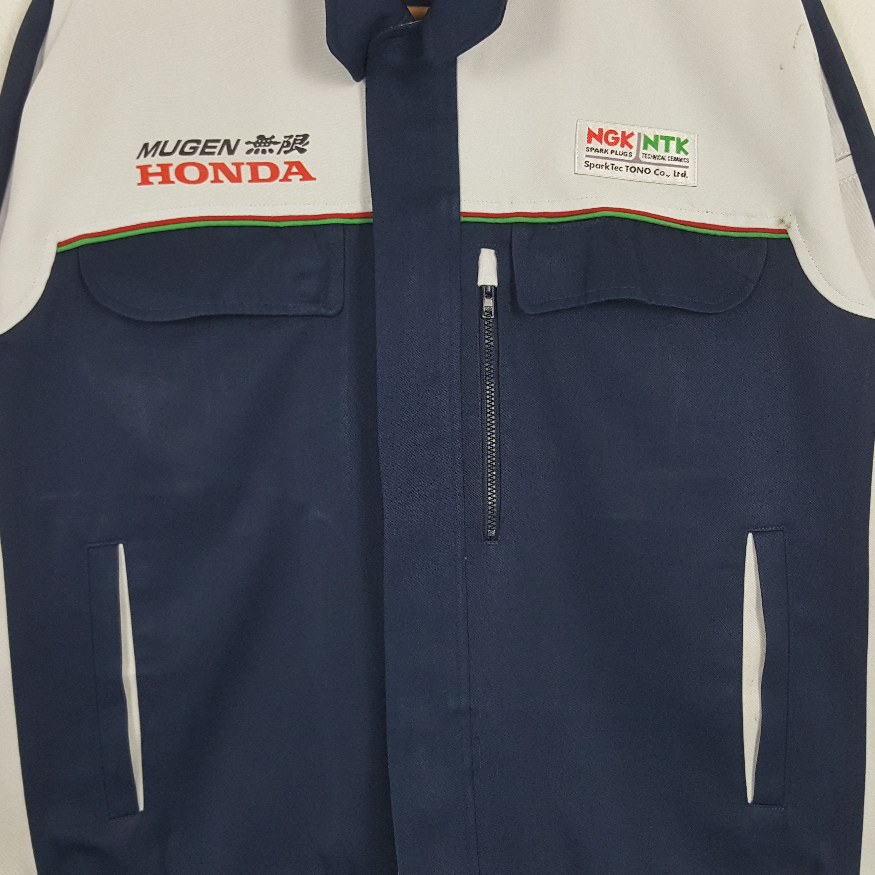 Honda × Vintage Vintage NGK X Mugen Honda Japanese Racing Custom Art Jacket Size US L / EU 52-54 / 3 - 4 Thumbnail