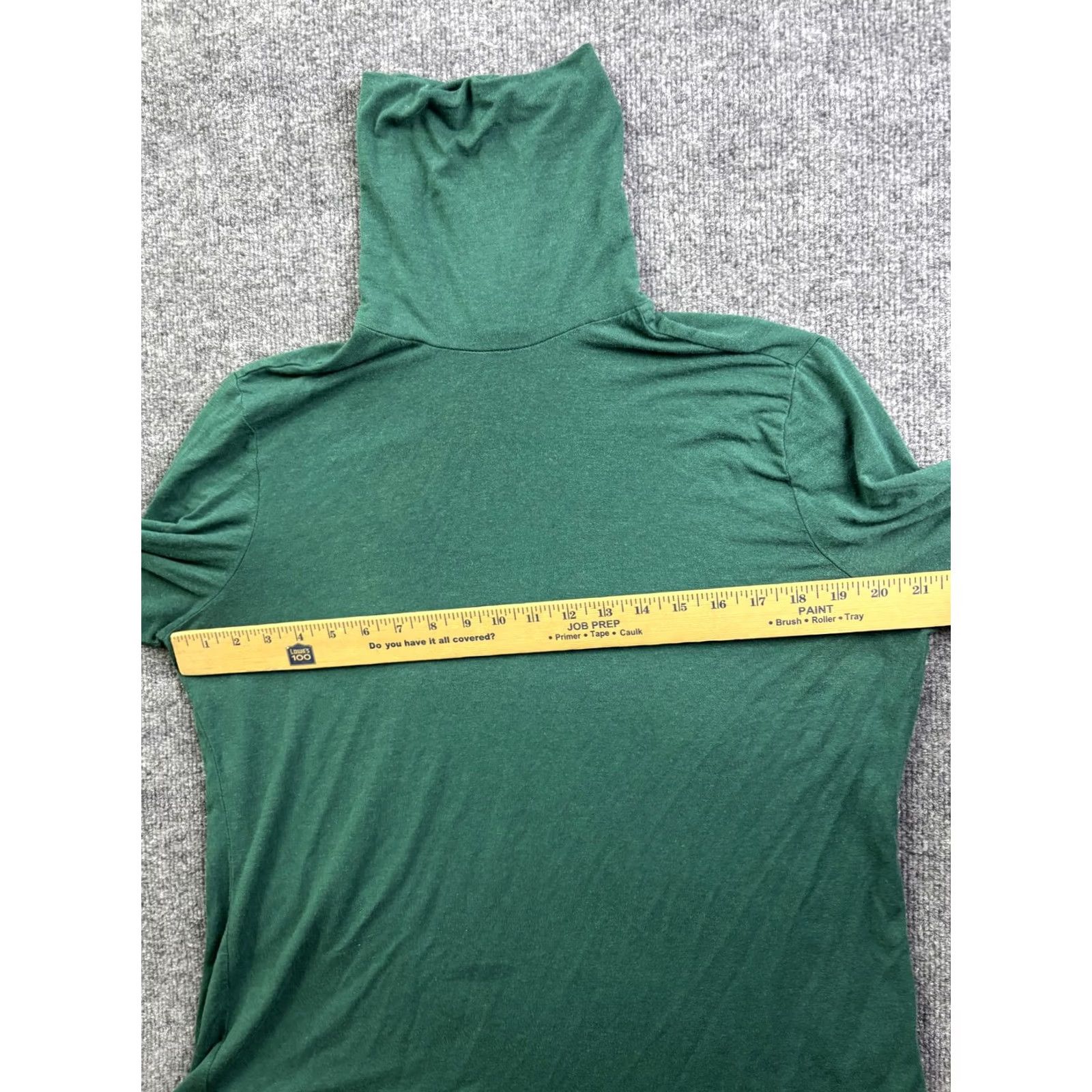 Prana prAna Shirt Womens XL Green Turtleneck Long Sleeve Jersey Top Stretch Size XL / US 12-14 / IT 48-50 - 3 Thumbnail