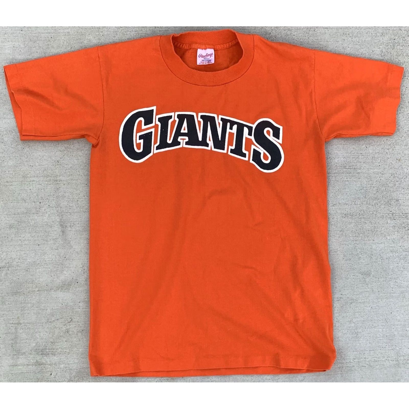 Vintage VINTAGE Rawlings Giants T Shirt San Francisco Adults M Orange Cotton Blend Crew Neck Short Sleeve Graphic Print Made In USA Mens Size US M / EU 48-50 / 2 - 4 Thumbnail