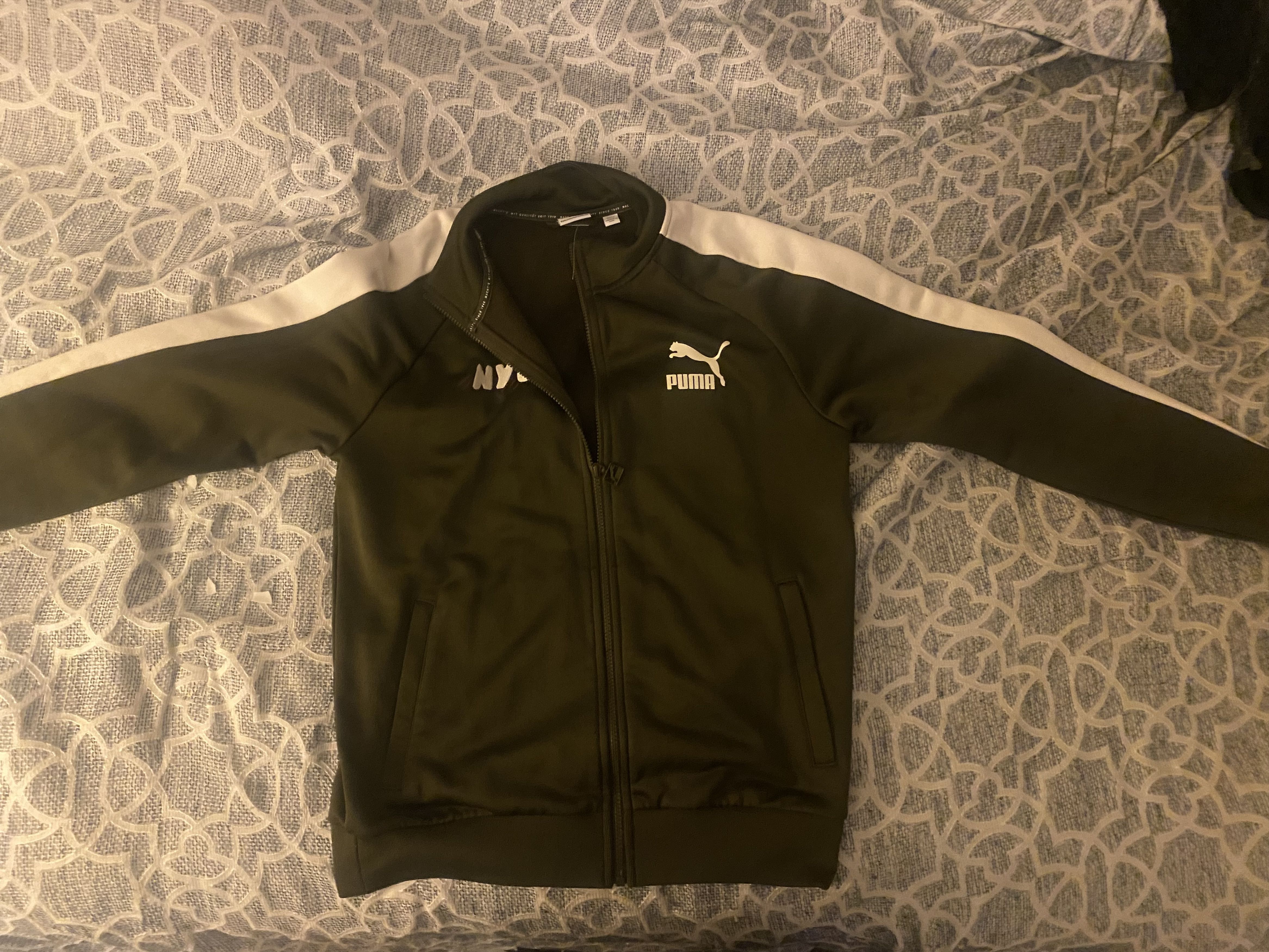 Puma PUMA NYC Track Jacket – Olive Green Size US M / EU 48-50 / 2 - 5 Thumbnail